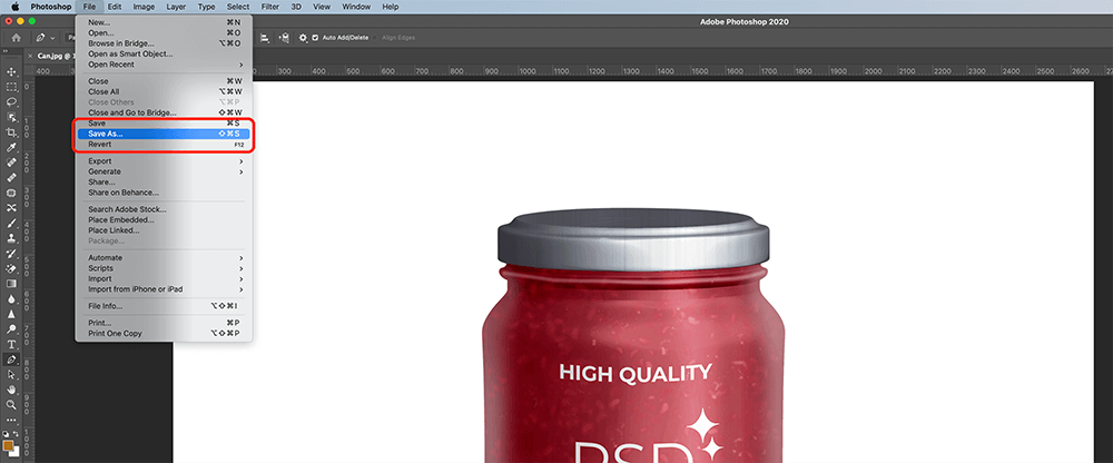 save the clipping path
