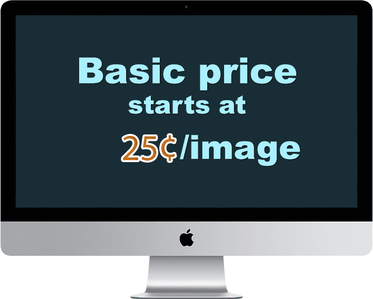 Starting Price for each image Cheapest clipping path price