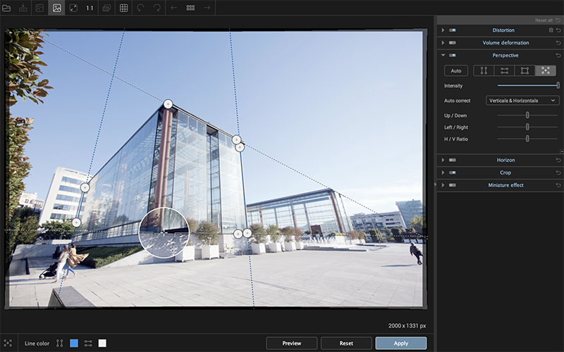 Correcting the perspective of your images