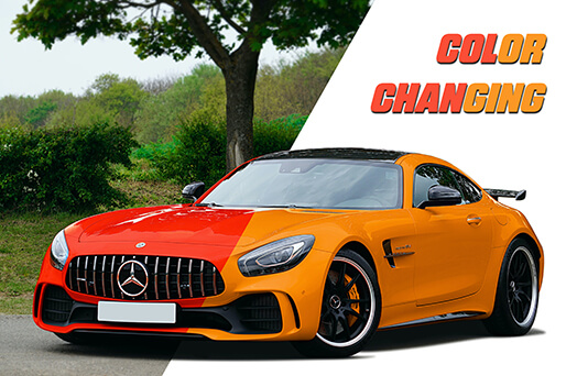 Car color changing is a specific type of car photo editing that involves altering the color of a car in an image. This process allows car owners, manufacturers, and dealerships to visualize how a car would look in different colors without the need for physically repainting the vehicle.