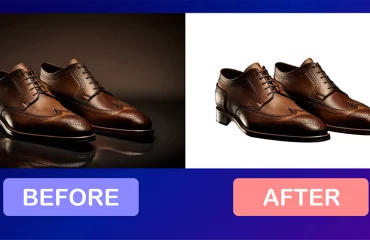 Clipping path service provieder brown color shoe