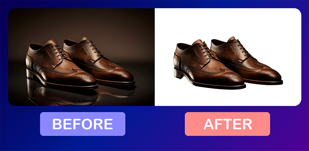 Clipping path service provieder brown color shoe