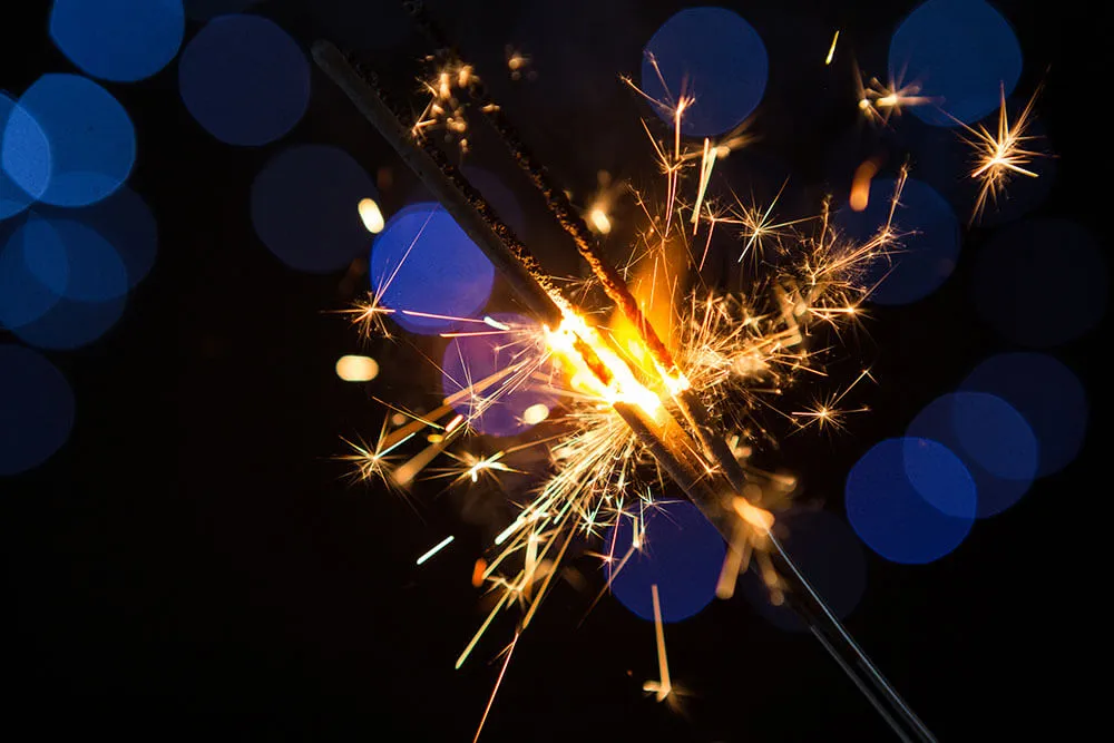 Sparklers and Fireworks